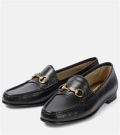 gucci cognac lizard grain leather|GUCCI Horsebit 1953 leather loafers .